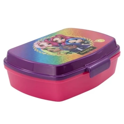 Image de ALMACENESADAN; 5463 Pack de rentrée scolaire et cadeau ; composé d&#039;une boîte à sandwich rectangulaire multicolore, produit réutilisable, sans BPA (Raimbow)