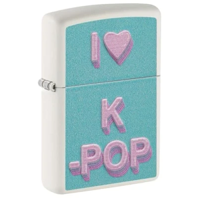 Image de ZIPPO K Pop Design White Matte Color Image Refillable Windproof Lighter in Gift Box