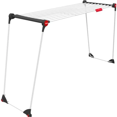 Image de Vileda Infinity Compact étendoir à Linge de Grande Taille Grille télescopique Extensible déjà assemblé Roues intégrées