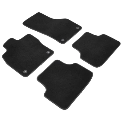 Image de WALSER Premium Ensemble de tapis sol Polyester, PP (polypropylène) avant et arrière anthracite / noir Sur mesure 80866