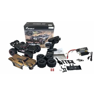 Image de Amewi Hyper GO Noir, Or brushless 1:14 Auto RC électrique Truggy 4 Roues motrices (4WD) prêt à fonctionner (RTR) 2,4 GH