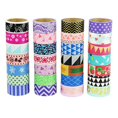 Image de UOOOM Multi pattern Washi tape Ruban Adhésif Papier Décoratif Masking Scrapbooking (10 modéles)