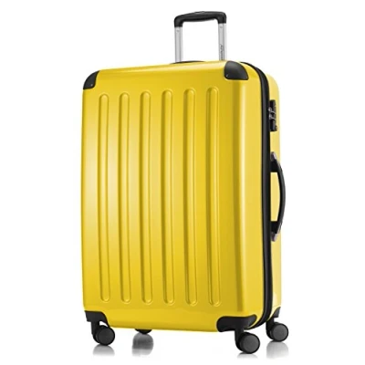 Image de HAUPTSTADTKOFFER Alex Bagage Rigide extensible, Valise Grande Taille, Trolley avec 4 Roues multidirectionnelles, TSA, 75 cm, 119 litres, Jaune