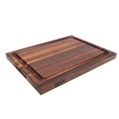 Image de Boos Block Planche à Découper En Noyer BBQ Avec Rainure Jus Billot De Cuisine a Decouper Professionnelle 51 x 38 4 cm