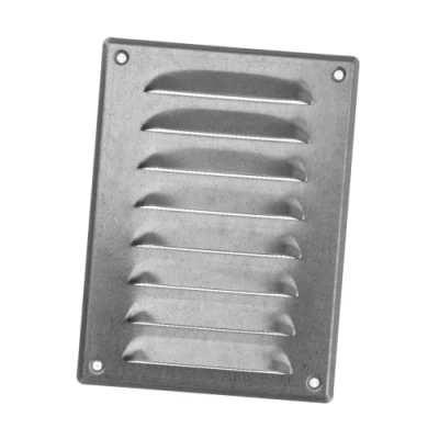 Image de 140x190mm Grille de Ventilation avec Moustiquaire Grilles d&#039;aération en Métal Acier Galvanisé