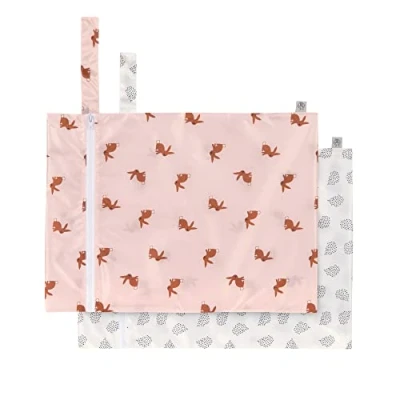 Image de LÄSSIG Sac de Rangement réutilisable à goûter 2 pièces/Snack Bag Little Forest Rabbit
