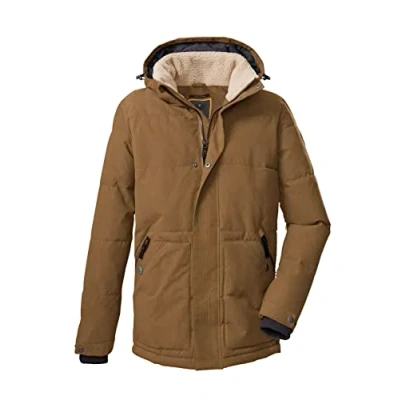 Image de G.I.G.A. DX Men&#039;s Veste fonctionnelle décontractée à l&#039;aspect duvet avec capuche amovible GW 44 MN QLTD JCKT, brun clair, M, 38543 000