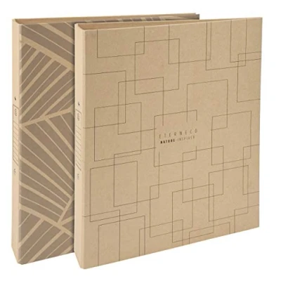 Image de Exacompta Réf. 54947E Carton de 10 classeurs rembordés Eterneco rigides 2 anneaux ronds diamètre 30 mm dos 40 dimensions extérieures 32 x 26cm format à classer A4 visuels assortis