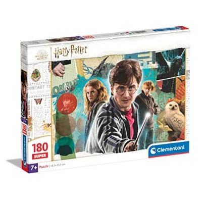 Image de Clementoni 29068 Puzzle Harry Potter 180 Pièces Super Jeu Educatif, de Réflexion et Patience Image Qualité 48,5 x 33,5 Cm À Partir 7 ans