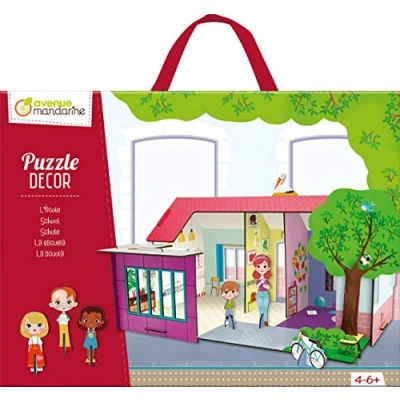 Image de Avenue Mandarine PU018C Une boite de Puzzle Décor, L&#039;Ecole éducatif à partir 4 ans