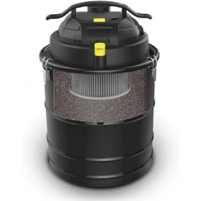 Image de Valo VK000703 Cendres Premium avec Fonction de soufflage, Sec mécanisme Frappe, aspirateur pour poêle, 1800 Watts, 20 litres, Dimensions : 30 x 42,5 cm, Noir