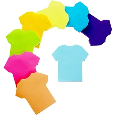 Image de Note Autocollant, 560 Feuilles Formulaire de Vêtements Auto Adhésif Couleur Notes Adhésives, Autocollantes Marque Pages Pour Book Etudiants Lecture Bureau(8 Couleurs, 70 x mm)