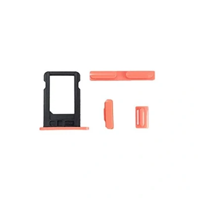 Image de Smartex® Boutons Latéraux Rose + SIM Carte Tiroir Compatible avec iPhone 5C / Tasto accensione, Volume, MUTO