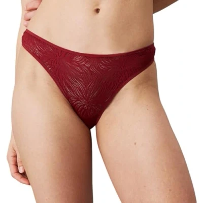 Image de Calvin Klein Underwear MARQ Thong String, Femme, Taille: Medium, Syrah