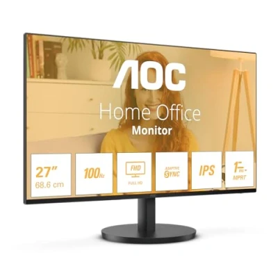 Image de AOC 27B3HA2 Moniteur Full HD 27 Pouces, installé Haut parleurs (1920x1080, 100 Hz, VGA, HDMI 1.4) Noirs