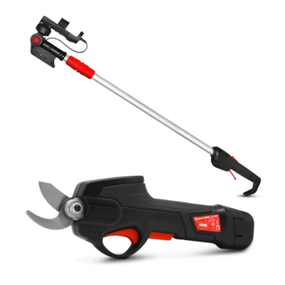 Image de Sécateur rechargeable 7.2V lithium avec perche télescopique Elem Garden