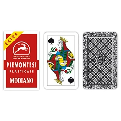 Image de Modiano Piemontesi 4 Cartes à Jouer régionales