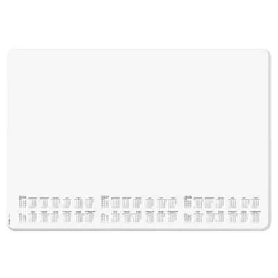 Image de SIGEL H6301 Sous main en papier, et coins arrondis, calendriers sur 3 ans semainier, design dotted, A2 (59.5 x 41 cm), blanc gris, 30 feuilles