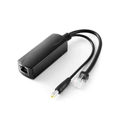 Image de Revotech 12V/1A Actif PoE Splitter DC 5.5 * 2.1mm Interface, 48V vers Sortie, 10/100Mbps Conforme IEEE802.3af/at, Adaptateur pour Caméra IP Non (PS5712P)