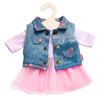 Image de Heless 2550heless Dentelle Robe avec Gilet Denim pour poupée
