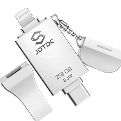 Image de MFi Clé USB pour iPhone 15/14/13/12/11, 256 Go C Lightning iPhone, Cle iPad, Clef Pendrive Compatible Android/PC/Mac