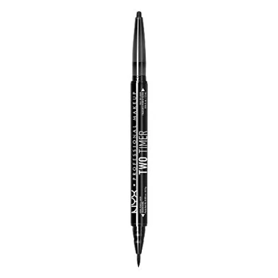Image de NYX Professional Makeup Eyeliner Two Timer Dual Ended Black