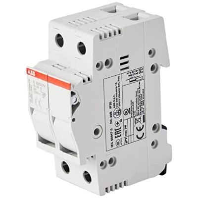 Image de abb entrelec e90 V Base Porte Fusible modulaire secciónador/secciónable E92/32pv 2 modules