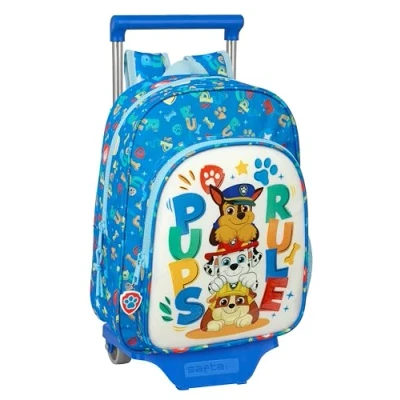 Image de Paw Patrol Pups Rule Matériau pour Enfant, idéal Enfants, Confortable et Polyvalent, qualité résistance, Bleu, Estándar, Sac à Dos avec Chariot