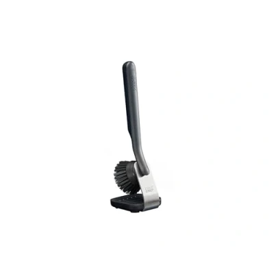 Image de Joseph SinkTech Brosse à Vaisselle avec Support de Rangement en Acier Inoxydable, Poils Durables, Grattoir Poêle, Tête Remplaçable
