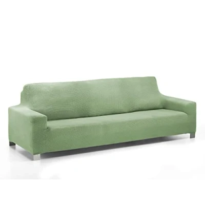 Image de Martina Home Daytona Housse de canapé Super élastique Multi Adaptable, Coton Polyester, Vert Mousse, 3 Places