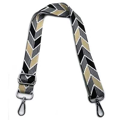 Image de Bandouliere pour Sac à Main Réglables Noir et Kaki, Colorée Femmes Sangle avec Mousqueton Argent 3.8cm Remplacement Bretelles Larges Filles, Hommes DIY Accessoire, #3