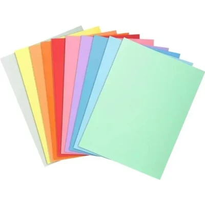 Image de Exacompta Réf. 330100E Paquet 10 chemises rigides SUPER 210 g/m2 aux couleurs pastel certifiées PEFC™ dimensions 24 x 32cm pour format A4 assorties