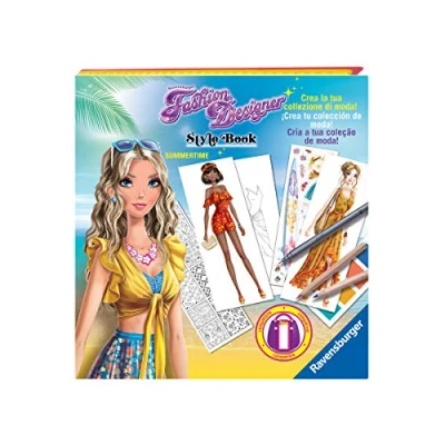 Image de Ravensburger Fashion Designer Style Book Magique été Jeu créatif, 18126 1, Multicolore