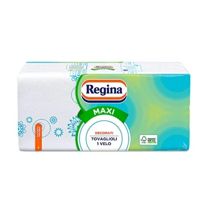 Image de Regina Maxi 250 serviettes 1 voile, pratiques et vivantes, décorations assorties, 100 % pure cellulose certifiée FSC