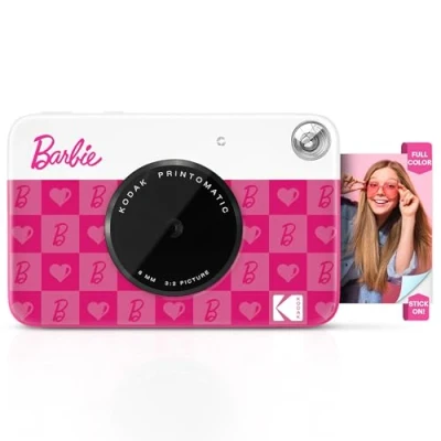 Image de Barbie x Kodak Printomatic Appareil Photo Numérique Couleur Portable 5MP Imprime Photos Autocollantes 2x3 Style Iconique