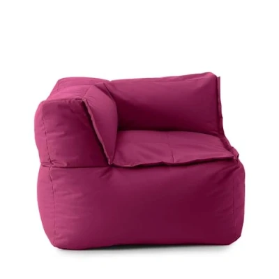 Image de Lumaland Pouf Lounge avec Partie d&#039;angle modulaire Lavable pour l&#039;intérieur et l&#039;extérieur Chaise imperméable Facile à étendre 81 x 70 cm Vert Pastel