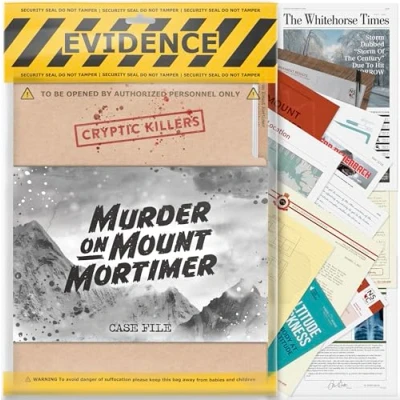 Image de Cryptic Killers Unsolved Murder mystery game Cold Case Files Investigation Detective Evidence &amp; Crime File Individus, rendez vous amoureux et jeux de fête on Mount Mortimer