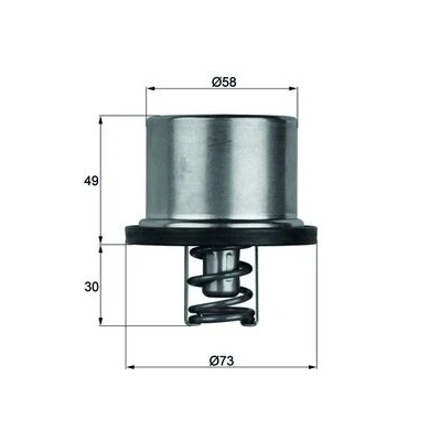 Image de Thermostat d&#039;eau MAHLE ORIGINAL THD 1 71