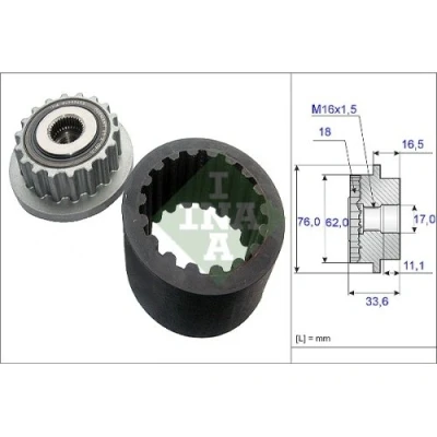 Image de INA 535 0186 10 Kit de manchons flexibles d&#039;accouplement VOLKSWAGEN: Multivan 5 (7HM, Touareg I, Transporter Bus