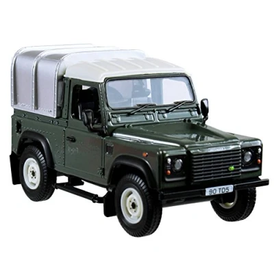 Image de Britains Tomy Véhicule de Collection, Land Rover Defender 90 pour Adultes 42732, Agricole avec Toit Amovible, Pick up, Modèle à l&#039;Echelle 1/32, Réplique Adaptée aux Enfants 3 Ans+, Vert
