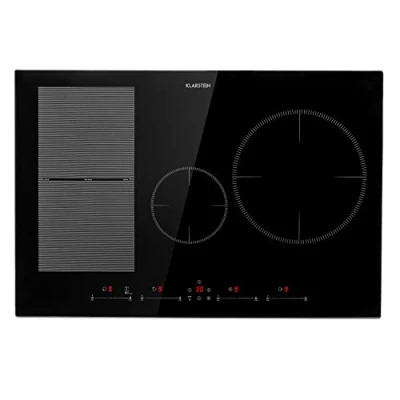 Image de Klarstein 7500W Plaque à Induction, Encastrées 4 Feux, Tables de Cuisson Encastrable, Contrôle Tactile, Rechaud Electrique pour la Cuisine