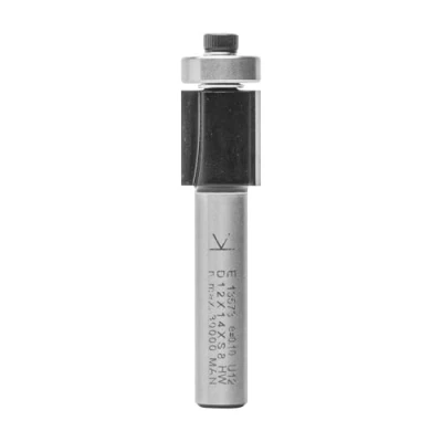 Image de ENT 13573 Fraise à affleurer, Arbre (S) 8 mm, Diamètre (D) 12 NL 14 SL 33 GL 47 en carbure, avec roulement billes