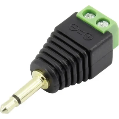 Image de Jack 3.5 mm mâle, droit TRU COMPONENTS 93013c1115 1386611 Nombre total de pôles: 2 mono noir 1 pc(s)