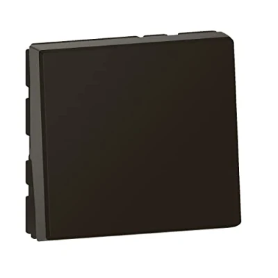 Image de Legrand Poussoir Mosaic Easy Led 6A 2 modules noir mat