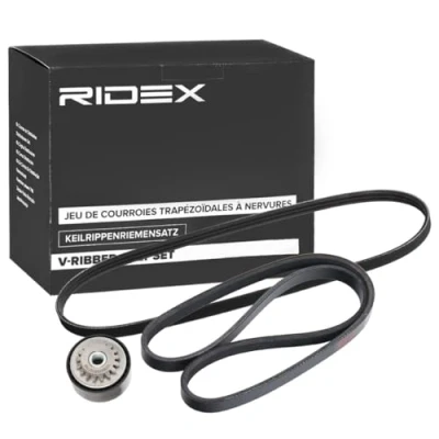 Image de RIDEX 542R0759 Jeu de courroies trapézoïdales à nervures RENAULT: CLIO 2, Kangoo I, I Express, DACIA: Sandero Logan Berline