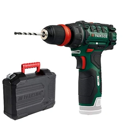 Image de Perceuse sans fil Parkside PBSA 12 X12V, verrouillage de broche, LED, en coffret (sans chargeur ni batterie)