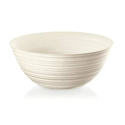Image de Guzzini Tierra, XL Bowl in Recycled Plastic, Container Milky White, Ø 30 x h 2.8 cm 5000ml 175030156
