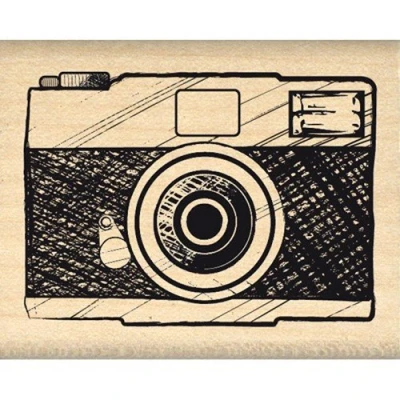 Image de Florilèges Design FC113017 Tampon Scrapbooking Appareil Photo Beige 4 x 5 2,5 cm