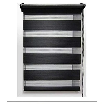 Image de TOCADIS Store Enrouleur Jour/Nuit 4 Coloris 12 Tailles DIFFERENTES (60 X 180 CM, Noir)
