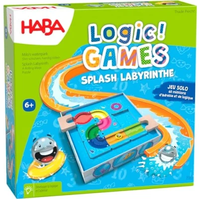 Image de HABA Logic! Games Splash Labyrinthe Jeux de société logique 60 Casse têtes 6 Ans et Plus 306824